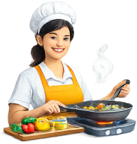 cooking maid